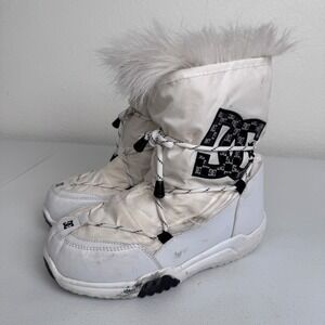 Vintage DC Shoes Lodge Boot Chalet Faux Fur Winter Boots Womens Size US 8 EUR 39